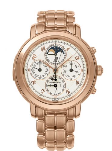 replica Audemars Piguet - 25984OR.OO.1138OR.01 Jules Audemars 25984 Grande Complication Pink Gold / White Breguet / Bracelet watch