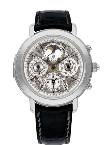 replica Audemars Piguet - 25996TI.OO.D002CR.01 Jules Audemars Grande Complication Titanium / Sapphire watch