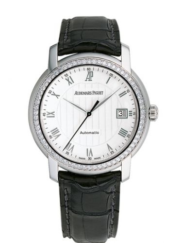 replica Audemars Piguet - 15140BC.ZZ.A002CR.01 Jules Audemars Selfwinding White Gold / Diamond / White watch