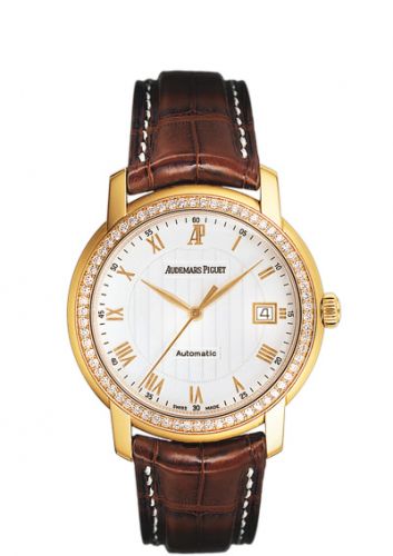 replica Audemars Piguet - 15140OR.ZZ.A088CR.01 Jules Audemars Selfwinding Pink Gold / Diamond / White watch