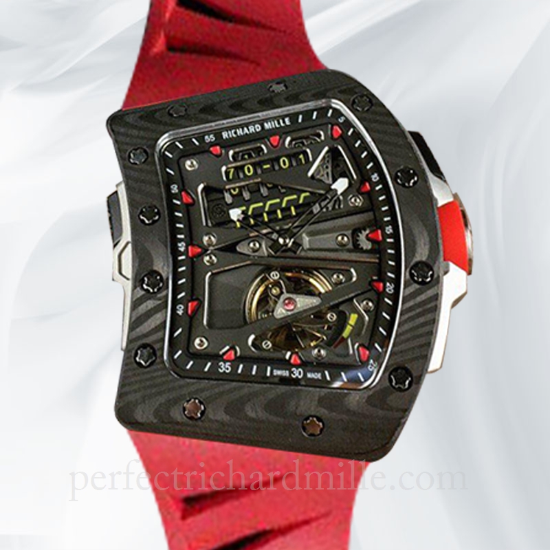 replica Richard Mille RM70-01 Mechanical Men Carbon Fiber Watch Dark Grey Dial watch