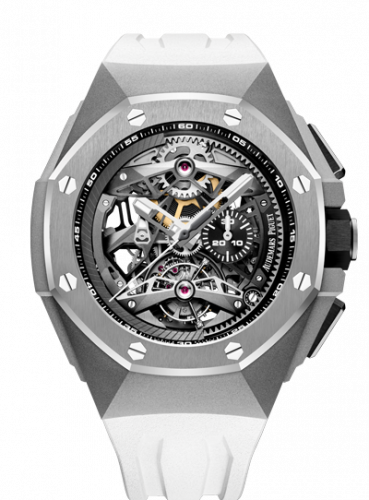 replica Audemars Piguet - 26587TI.OO.D010CA.01 Royal Oak Concept Tourbillon Chronograph Openworked Selfwinding Titanium / White watch