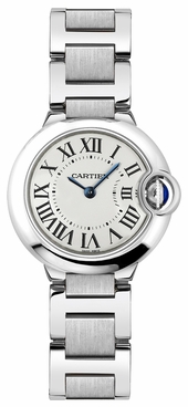 Cartier Ballon Bleu Steel Women's Watch W69010Z4