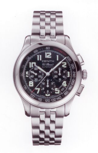 replica Zenith - 03.0510.400/24.M510 Class Sport El Primero Stainless Steel / Black / Bracelet watch