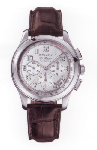 replica Zenith - 03.0510.400/04.C491 Class Sport El Primero Stainless Steel / Silver / Strap watch