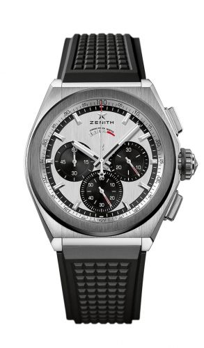 replica Zenith - 95.9005.9004/01.R782 Defy El Primero 21 Titanium / Ceramic / Silver Panda / Rubber watch