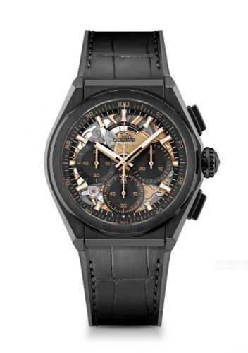 replica Zenith - 49.9011.9004/18.R582 Defy El Primero 21 Black Ceramic / Skeleton / Bracelet watch