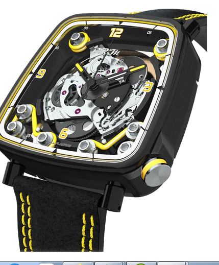 replica B.R.M. Watches FF39-40 Black Titanium Yellow