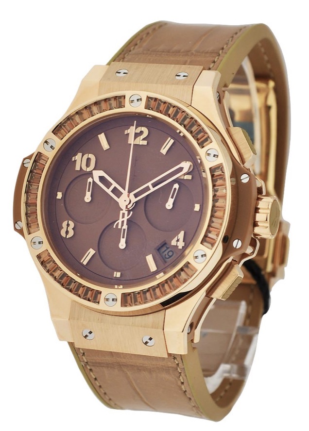 replica Hublot Big Bang 41mm - Tutti Frutti - Camel Carat Rose Gold on Leather & Rubber Strap with Camel Dial 341.PA.5390.LR.1918