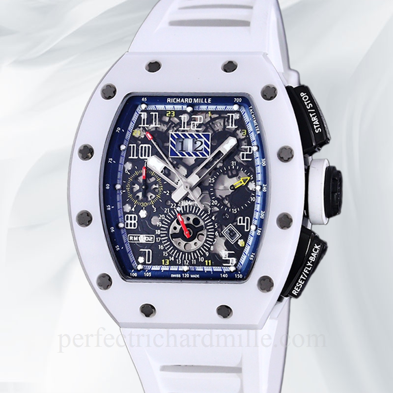 replica Richard Mille RM 011 Men Automatic Acrylic Rubber Band watch