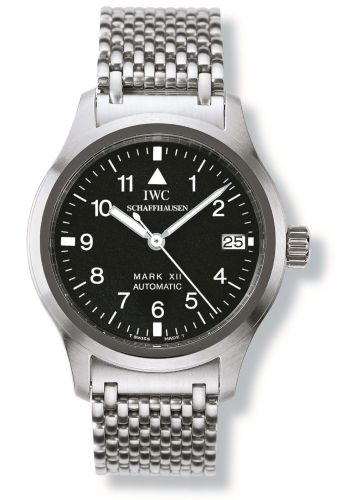replica IWC - IW3241-02 Pilot's Watch Mark XII Stainless Steel / Black / Bracelet watch