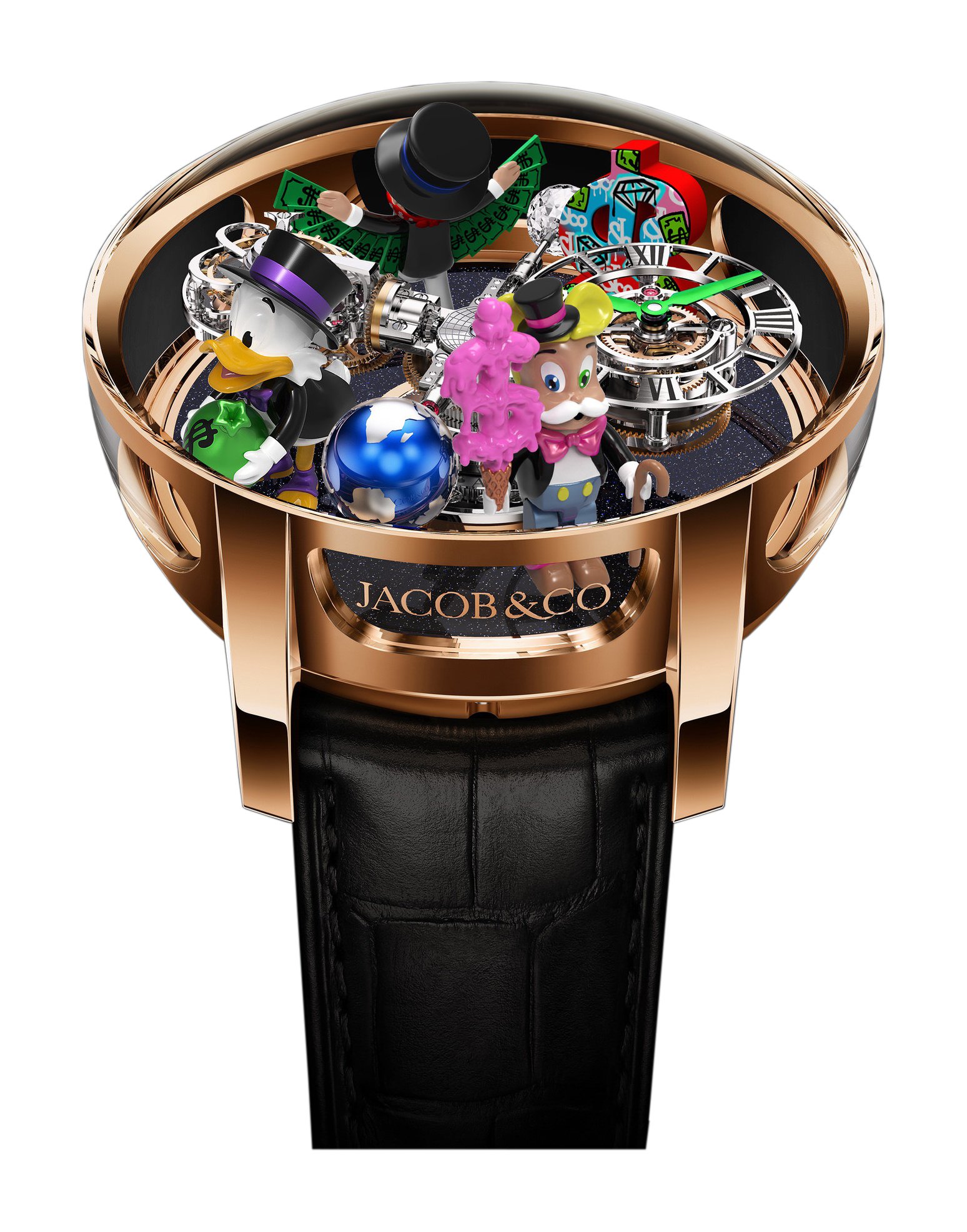 Jacob & Co Astronomia Alec Monopoly replica watch AT102.40.AG.AA.ABALA