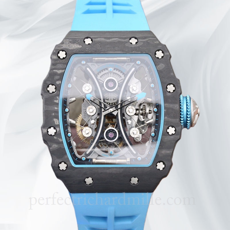 replica Richard Mille RM53-01 Men Mechanical Transparent Dial Watch Watch