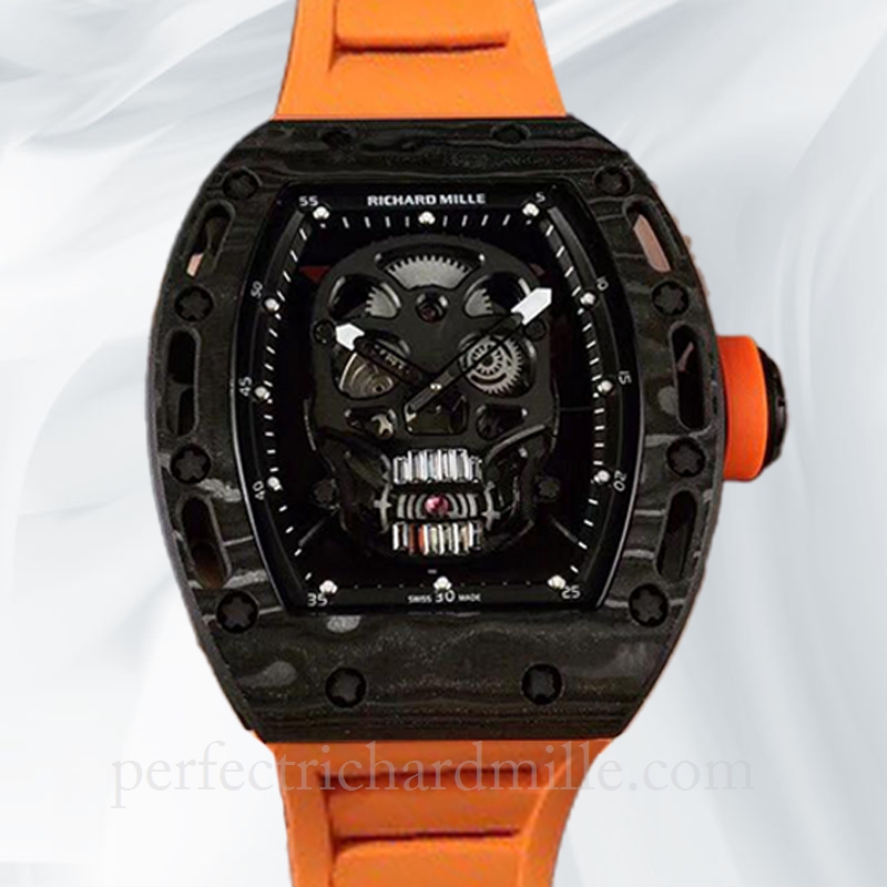 replica Richard Mille RM052 Men Mechanical Rubber Band Watch