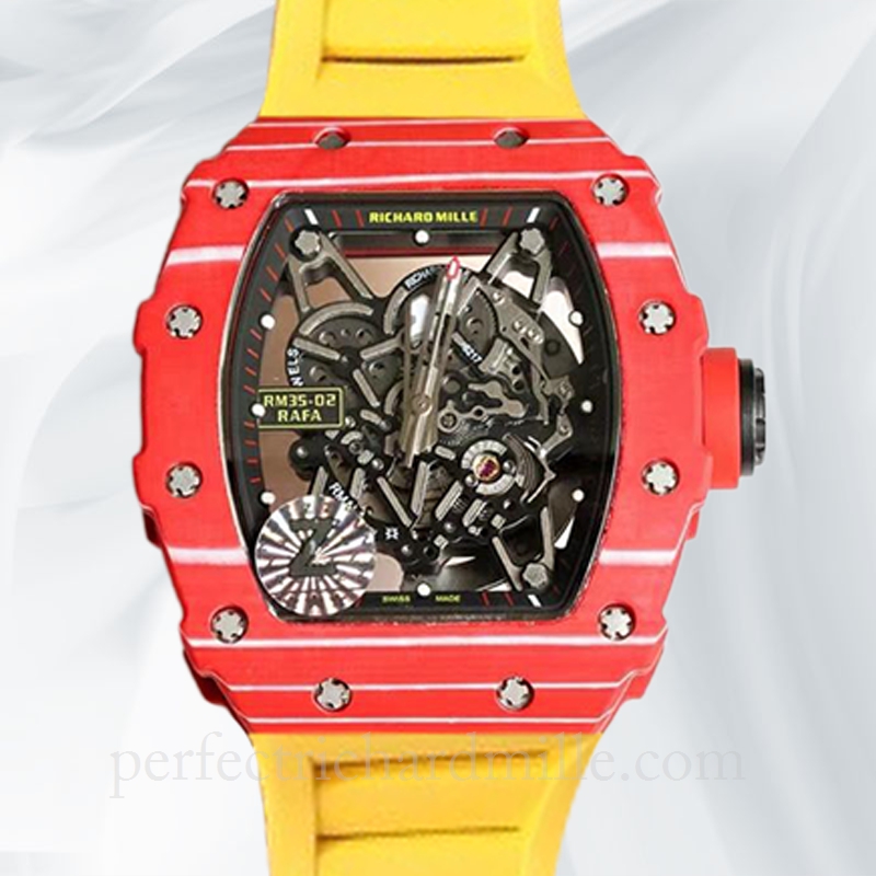 replica Richard Mille RM35-02 Men Mechanical Watch Transparent Dial watch