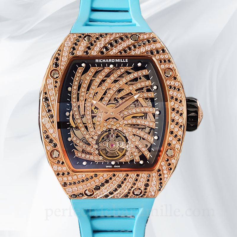 replica Richard Mille RM51-02 Ladies Mechanical Diamond Bezel Watch