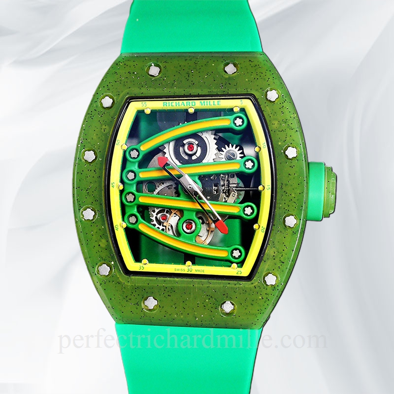 replica Richard Mille RM 56-01 Automatic Men Watch Transparent Dial watch