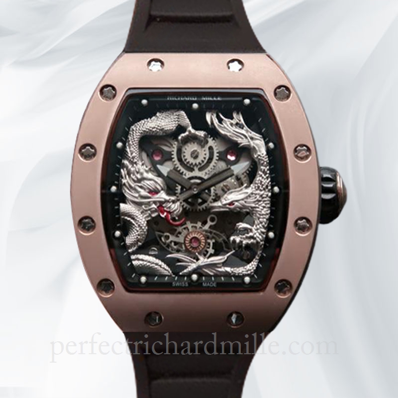 replica Richard Mille RM57-01 Men Mechanical Watch Rubber Band Stainless Steel watch