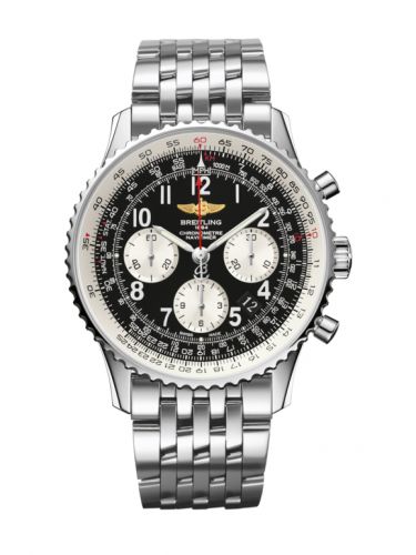 replica Breitling - AB012012/BB02/447A Navitimer 01 43 Stainless Steel / Black Arabic / Bracelet watch