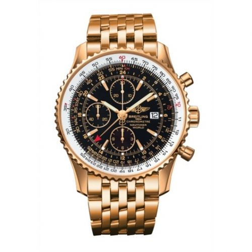 replica Breitling - H2432212/B928/426H Navitimer World Red Gold / Black / Bracelet watch