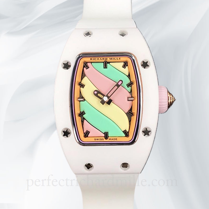 replica Richard Mille RM07-03 Automatic Ladies Rubber Band Ceramics Bezel Watch