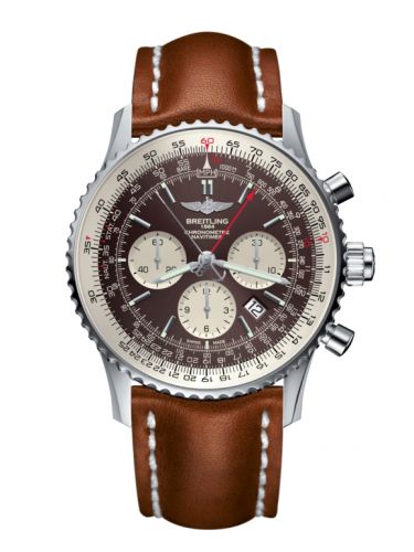 replica Breitling - AB031021/Q615/439X/A20BA.1 Navitimer Rattrapante Stainless Steel / Panamerican Bronze / Calf / Pin watch