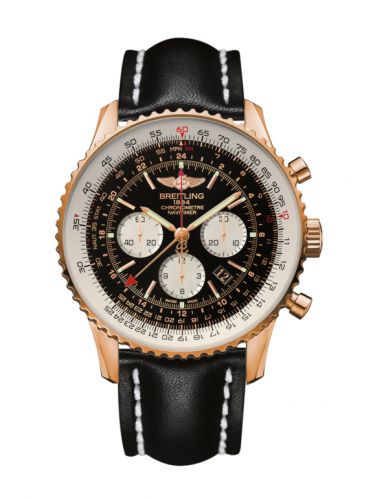 replica Breitling - RB044121.BD30.441X Navitimer GMT Red Gold / Black / Calf watch