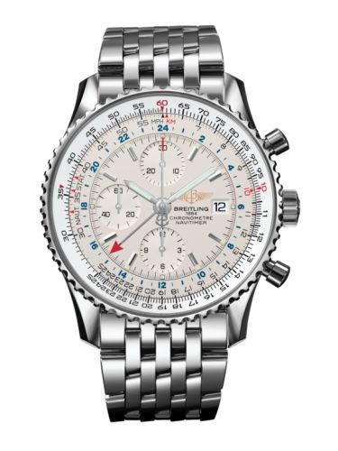 replica Breitling - A2432212/G571/443A Navitimer World Stainless Steel / Silver / Bracelet watch