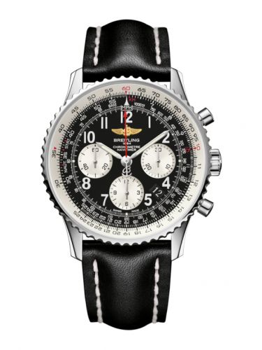 replica Breitling - AB012012/BB02/435X/A20BA.1 Navitimer 01 43 Stainless Steel / Black Arabic / Calf / Pin watch