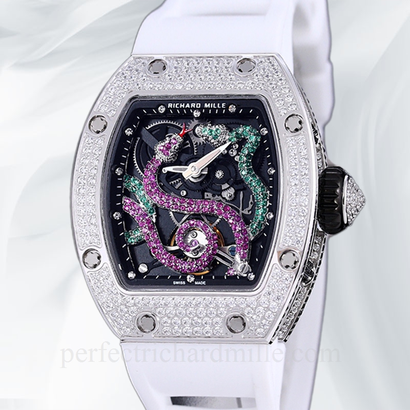 replica Richard Mille RM 026 Unisex Automatic Stainless Steel Watch Rubber Band watch