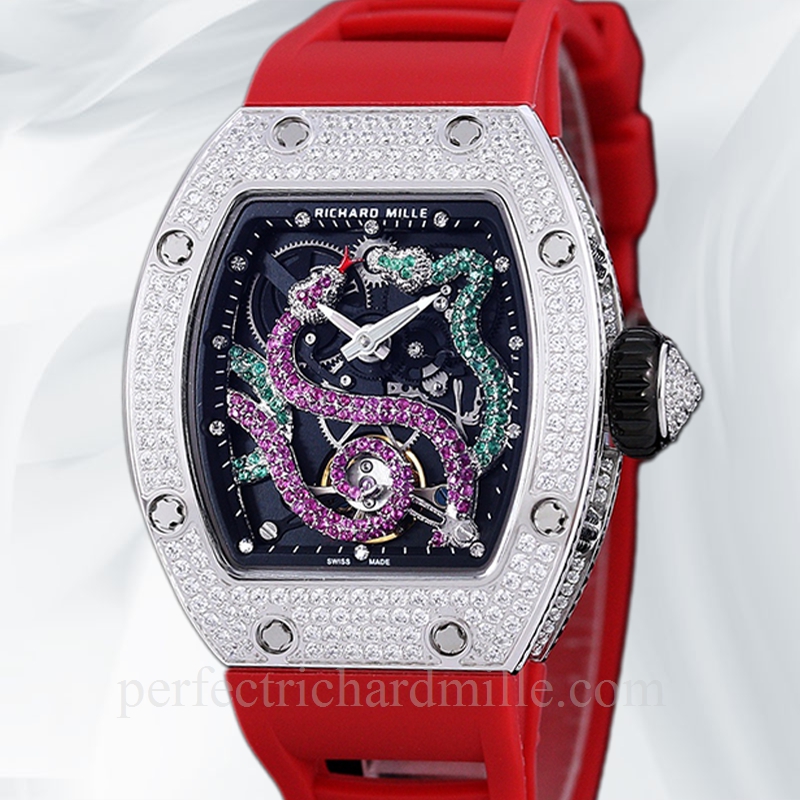 replica Richard Mille RM 026 Automatic Unisex Transparent Dial Stainless Steel Watch