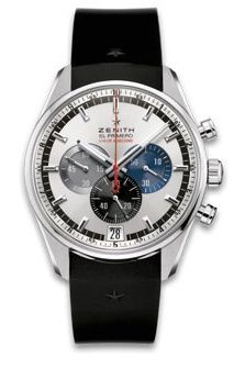 replica Zenith - 03.2041.4052/69.R580 El Primero Striking 10th Stainless Steel / Silver / Rubber watch