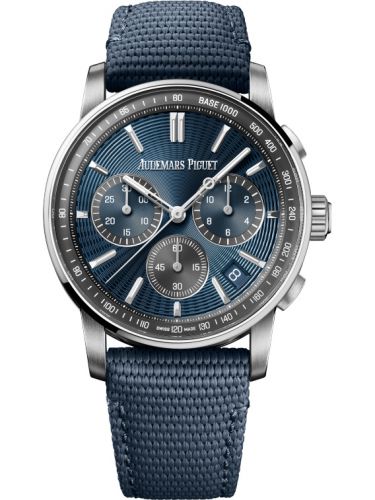 replica Audemars Piguet - 26393ST.OO.A348KB.01 CODE 11.59 Chronograph Selfwinding Stainless Steel / Blue watch