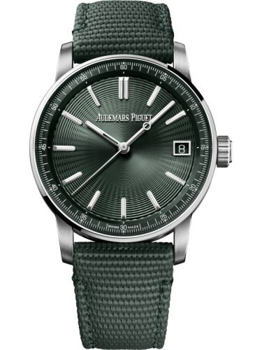 replica Audemars Piguet - 15210ST.OO.A056KB.01 CODE 11.59 Automatic Stainless Steel / Green / Fabric watch