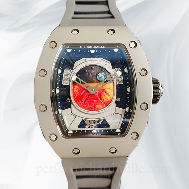 replica Richard Mille RM52-05 Mechanical Men Mars Earth Dial Watch
