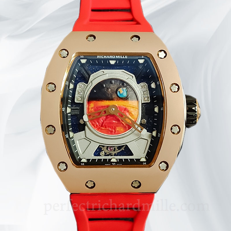 replica Richard Mille RM52-05 Men Mechanical Rubber Band Watch