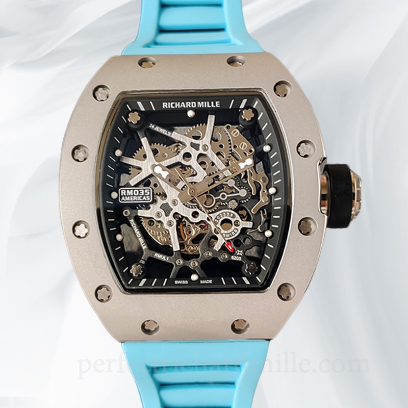 replica Richard Mille RM35 Mechanical Men Skeleton Dial watch