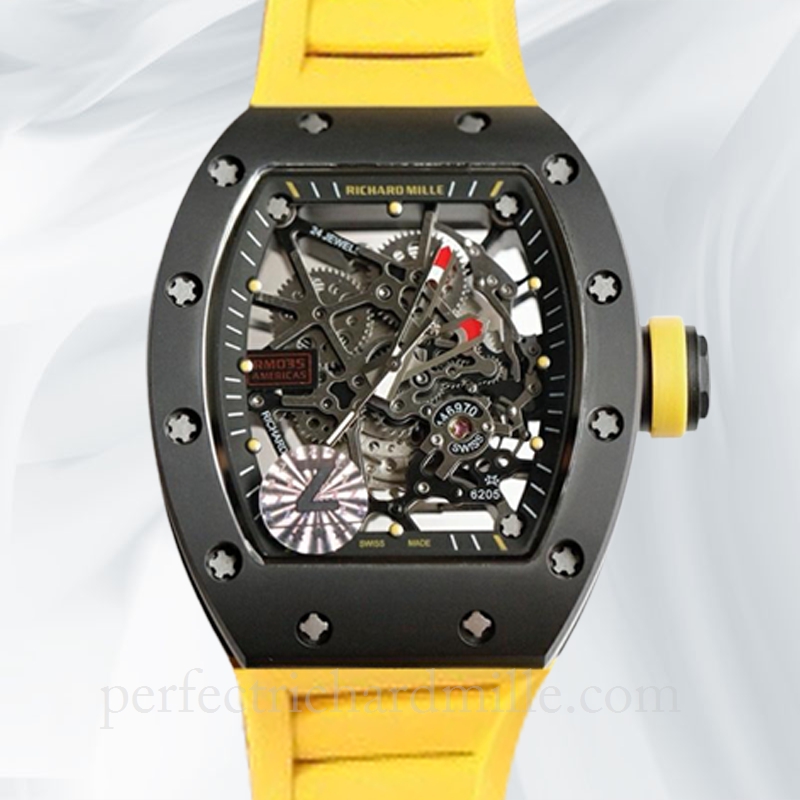replica Richard Mille RM035 Mechanical Men Watch Transparent Dial watch