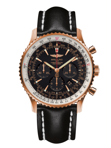 best replica Breitling - RB0127E6/BF16/441X/R20BA.1 Navitimer 01 46 Red Gold / Black / Calf / Pin watch