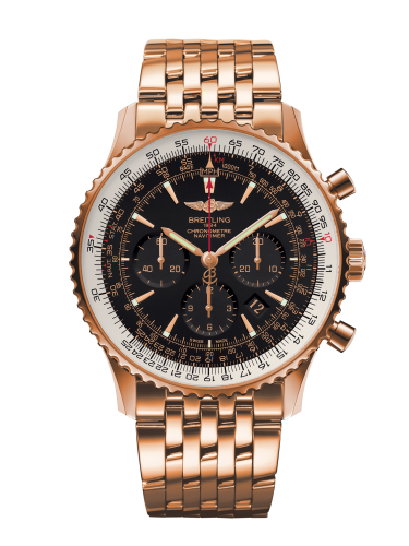 best replica Breitling - RB0127E6/BF16/443R Navitimer 01 46 Red Gold / Black / Bracelet watch