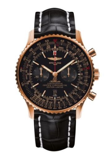 best replica Breitling - RB012824.BE20.760 Navitimer 01 46 Red Gold / Black / Croco watch