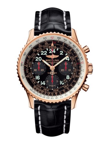 best replica Breitling - RB0210B5.BC19.743P Cosmonaute Red Gold / Black / Croco watch