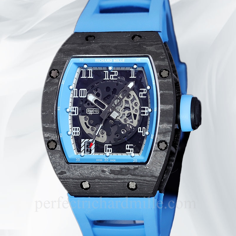 replica Richard Mille RM 010 Automatic Men Rubber Band Watch