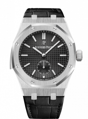 replica Audemars Piguet - 26591PT.OO.D002CR.01 Royal Oak Repeater Supersonnerie Platinum / Black / Strap watch