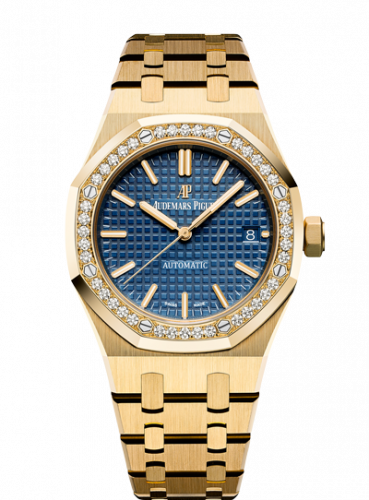 replica Audemars Piguet - 15451BA.ZZ.1256BA.01 Royal Oak 15451 Selfwinding Yellow Gold / Blue watch
