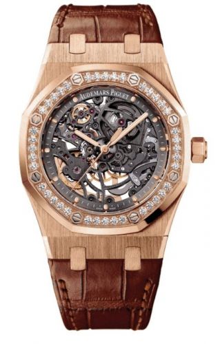 replica Audemars Piguet - 15306OR.ZZ.D088CR.01 Royal Oak 15306 Openworked Selfwinding Pink Gold / Diamond watch
