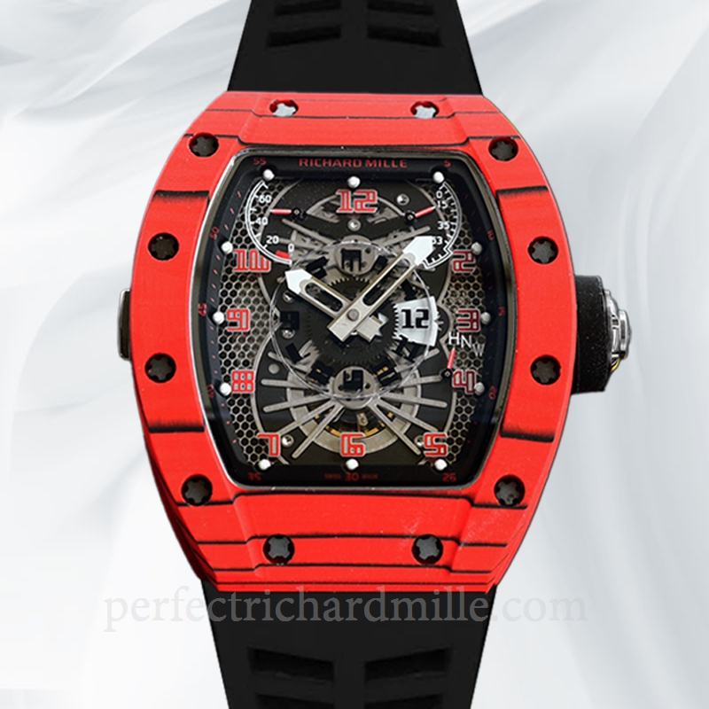 replica Richard Mille RM022 Automatic Men Arabic Numeral Rubber Band watch