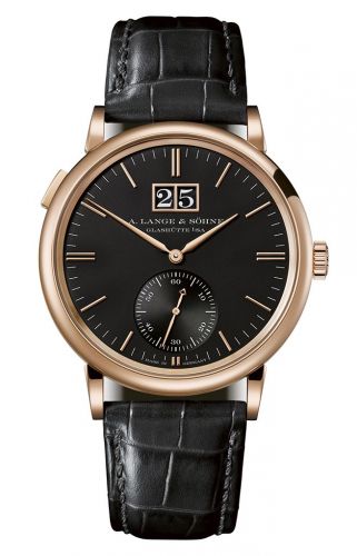 replica A. Lange & Söhne - 381.031 Saxonia Outsize Date Pink Gold / Black watch