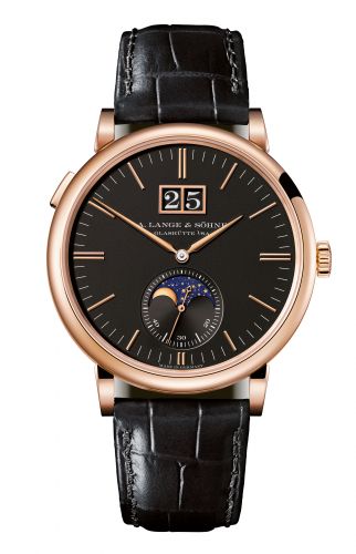 replica A. Lange & Söhne - 384.031 Saxonia Moonphase Pink Gold / Black watch