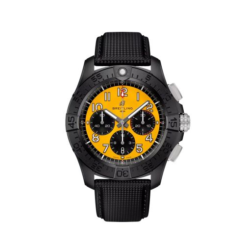 replica Breitling - SB0147101I1X2 Avenger B01 Chronograph 44 Night Mission / Yellow / Strap watch